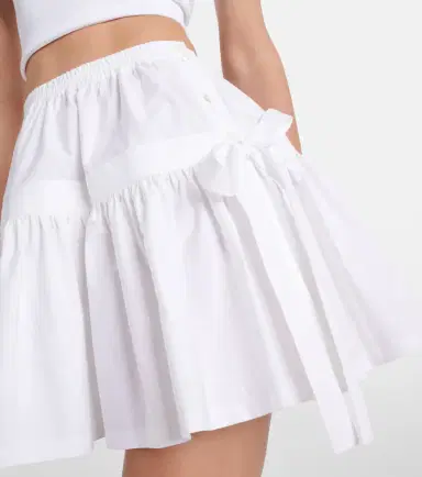 Alaïa Alaïa Bow-detail ruffled miniskirt | Thumbnail 4