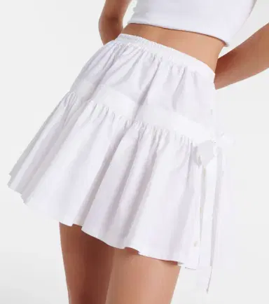Alaïa Alaïa Bow-detail ruffled miniskirt | Thumbnail 5
