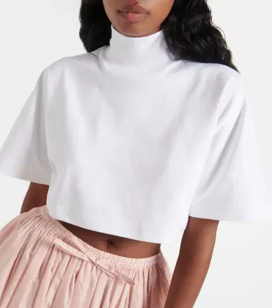 Alaïa Alaïa Cotton turtleneck top | Thumbnail 2