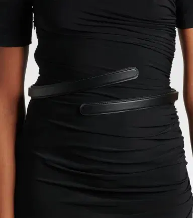 Alaïa Alaïa Flex Thin Twist leather belt | Thumbnail 3