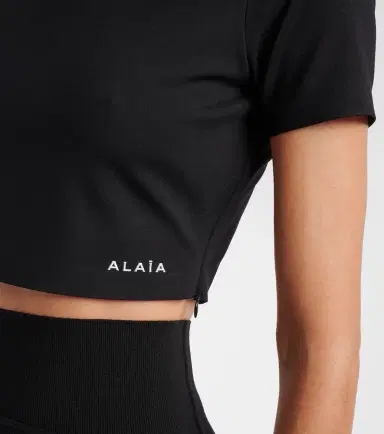 Alaïa Alaïa Logo crop top | Thumbnail 3