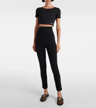Alaïa Alaïa Logo crop top | Thumbnail 4