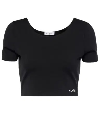 Alaïa Alaïa Logo crop top | Thumbnail 1
