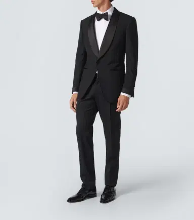 Dolce & Gabbana Wool and silk-blend tuxedo pants | Thumbnail 2