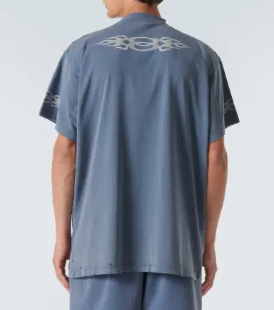 Balenciaga Burning Unity cotton jersey T-shirt | Thumbnail 2