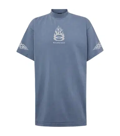 Balenciaga Burning Unity cotton jersey T-shirt | Thumbnail 1