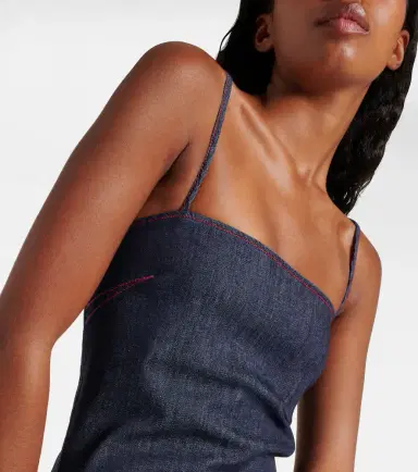 Alaïa Alaïa Denim midi dress | Thumbnail 2