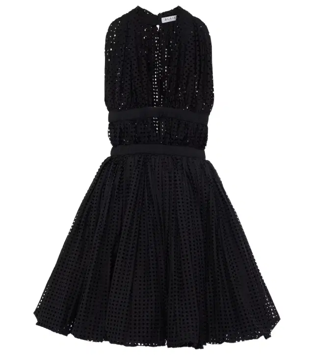 Alaïa Deesse cotton-blend minidress