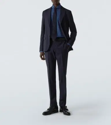 Thom Sweeney Cotton chambray shirt | Thumbnail 4