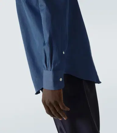Thom Sweeney Cotton chambray shirt | Thumbnail 5