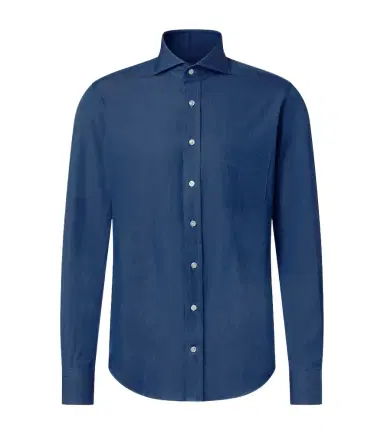 Thom Sweeney Cotton chambray shirt | Thumbnail 1