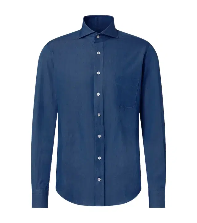 Thom Sweeney Cotton chambray shirt