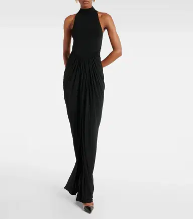 Alaïa Alaïa Halterneck draped gown | Thumbnail 4