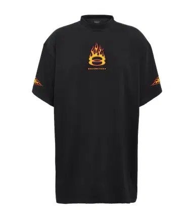 Balenciaga Oversized logo cotton jersey T-shirt | Thumbnail 1 Balenciaga Oversized logo cotton jersey T-shirt | Thumbnail 1