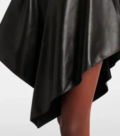 Alaïa Alaïa Asymmetric leather miniskirt | Thumbnail 5