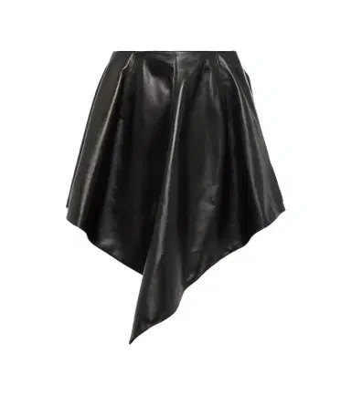 Alaïa Alaïa Asymmetric leather miniskirt | Thumbnail 1