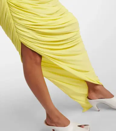 Alaïa Alaïa Ruched cutout jersey gown | Thumbnail 3