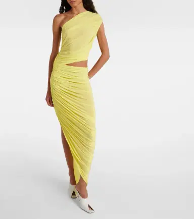 Alaïa Alaïa Ruched cutout jersey gown | Thumbnail 5