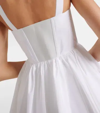 Alaïa Alaïa Cotton poplin skater dress | Thumbnail 5