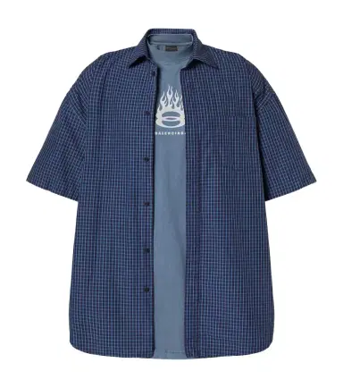 Balenciaga Logo layered cotton shirt | Thumbnail 1 Balenciaga Logo layered cotton shirt | Thumbnail 1