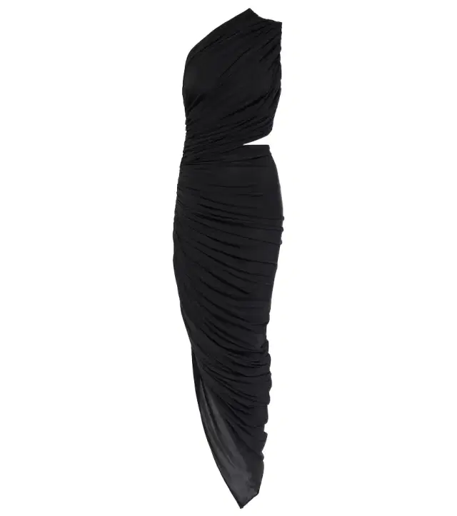 Alaia Alaïa Cutout ruched jersey midi dress