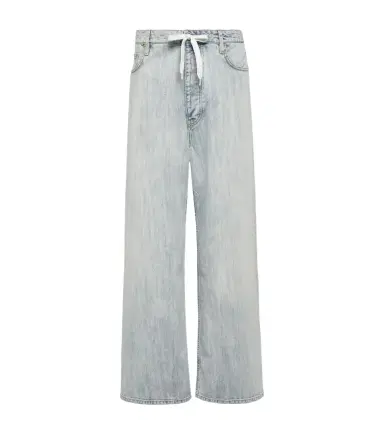 Balenciaga Mid-rise cotton twill wide-leg pants | Thumbnail 1