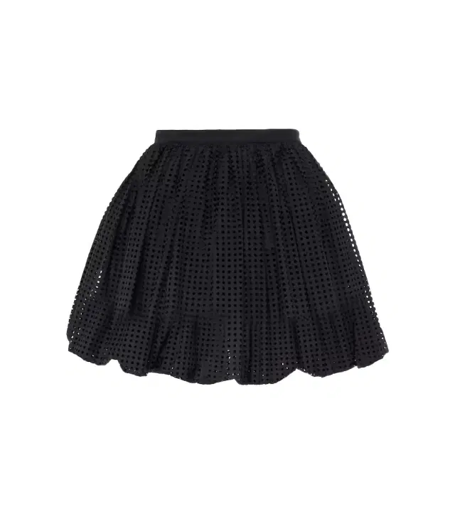 Alaïa Cotton-blend poplin miniskirt