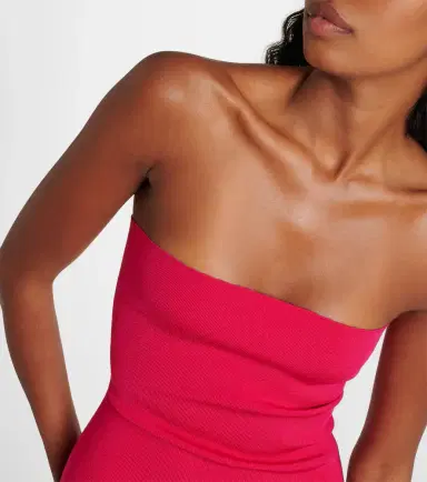 Alaia Alaïa Strapless pleated knitted jumpsuit | Thumbnail 2