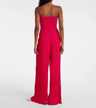 Alaia Alaïa Strapless pleated knitted jumpsuit | Thumbnail 3