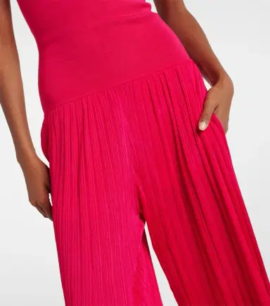 Alaia Alaïa Strapless pleated knitted jumpsuit | Thumbnail 5