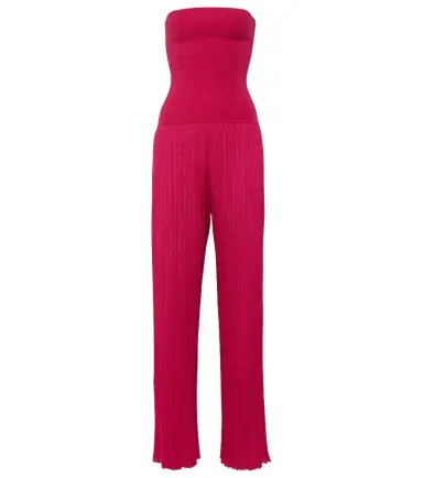 Alaia Alaïa Strapless pleated knitted jumpsuit | Thumbnail 1