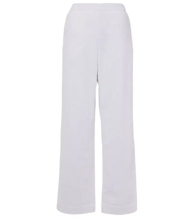 Alaïa Low-rise cotton terry straight pants