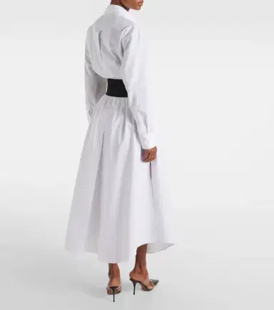 Alaïa Alaïa Cotton poplin shirt dress | Thumbnail 3
