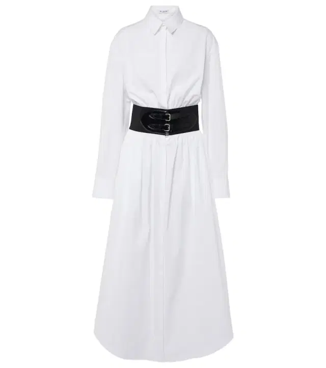 Alaia Alaïa Cotton poplin shirt dress