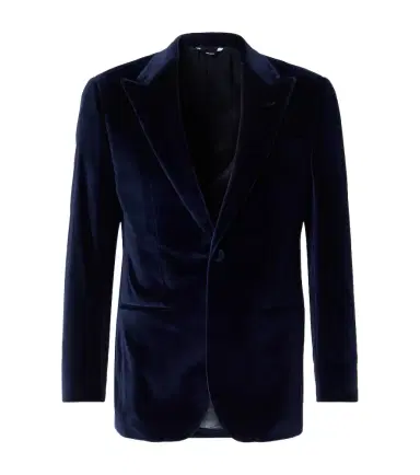 Thom Sweeney Cotton velvet tuxedo jacket | Thumbnail 1 Thom Sweeney Cotton velvet tuxedo jacket | Thumbnail 1