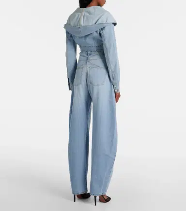 Alaïa Alaïa Cropped denim jacket | Thumbnail 4