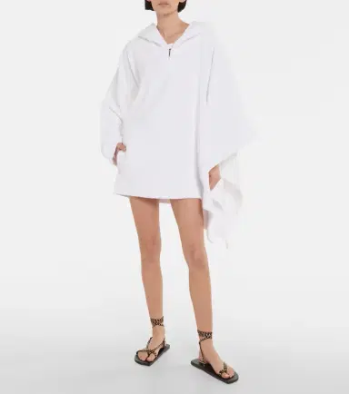 Alaïa Alaïa Cropped cotton terry hoodie | Thumbnail 6 Alaïa Alaïa Cropped cotton terry hoodie | Thumbnail 6