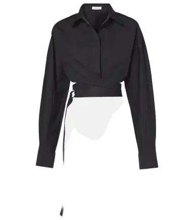 Alaïa Alaïa Cropped cotton poplin shirt | Thumbnail 1