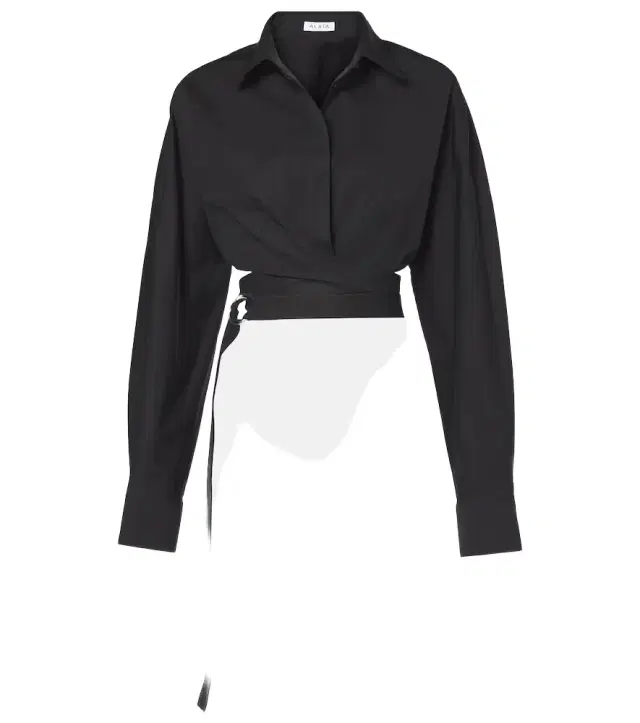 Alaia Alaïa Cropped cotton poplin shirt