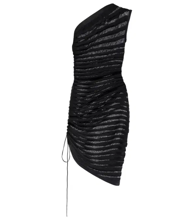 Alaia Alaïa Open-knit ruched minidress