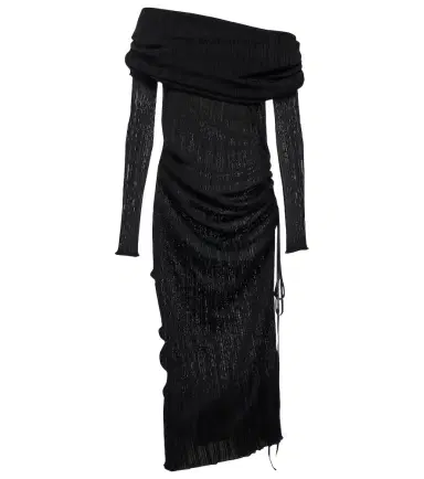 Alaïa Alaïa Draped off-shoulder maxi dress | Thumbnail 1