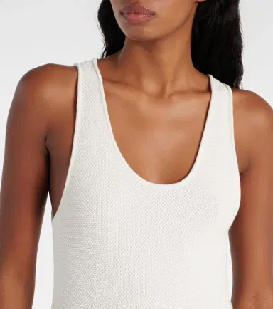 Alaïa Alaïa Skater cotton lace minidress | Thumbnail 4