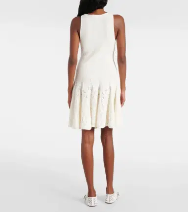 Alaïa Alaïa Skater cotton lace minidress | Thumbnail 5