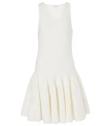 Alaïa Alaïa Skater cotton lace minidress | Thumbnail 1