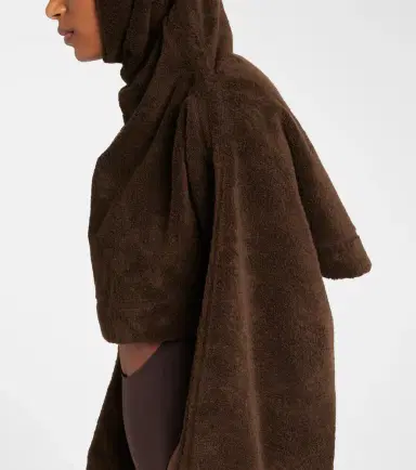 Alaïa Alaïa Cropped cotton terry hoodie | Thumbnail 6