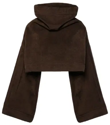 Alaïa Alaïa Cropped cotton terry hoodie | Thumbnail 1
