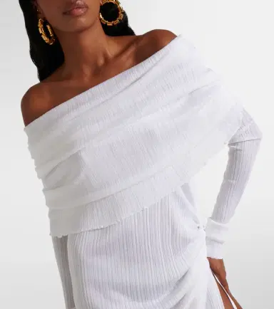 Alaïa Alaïa Off-shoulder ruched maxi dress | Thumbnail 2