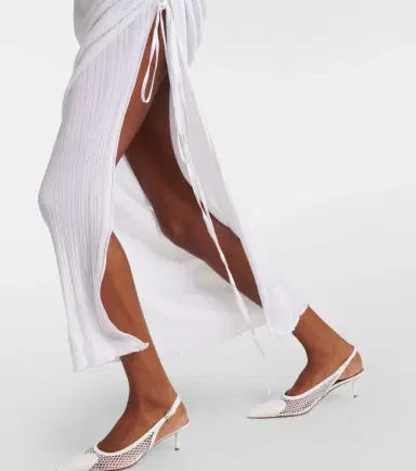 Alaïa Alaïa Off-shoulder ruched maxi dress | Thumbnail 4