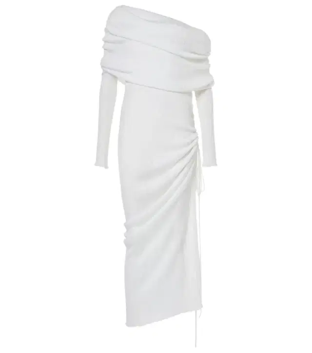 Alaïa Off-shoulder ruched maxi dress