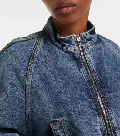 Alaïa Alaïa Round Racing denim jacket | Thumbnail 2